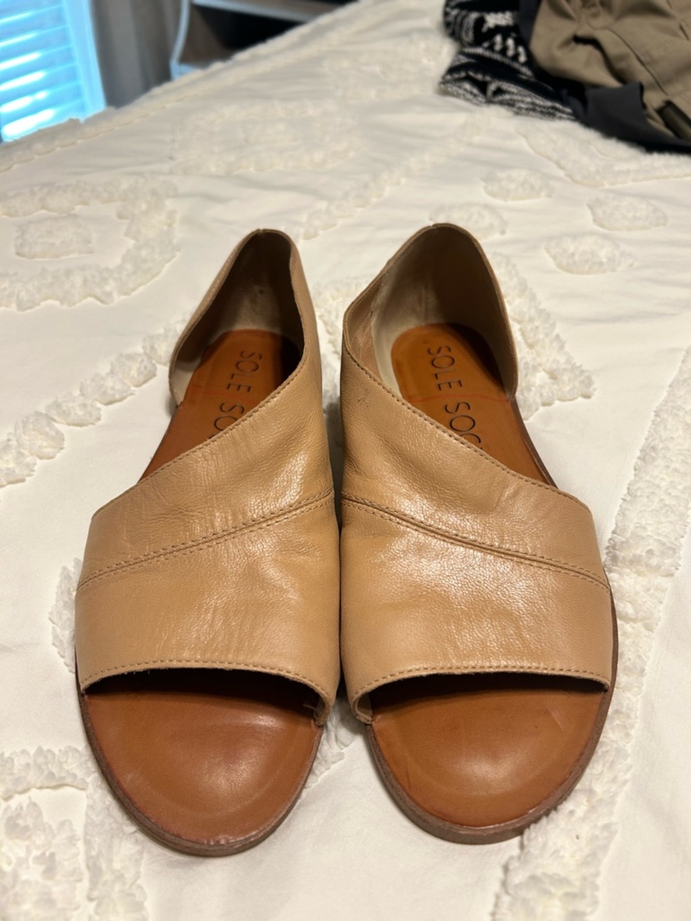 Sole Society Beige Open-Toe D'Orsay Sandals - Picture 2 of 6